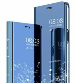 Калъф тефтер огледален CLEAR VIEW за Samsung Galaxy A22 5G A226B син